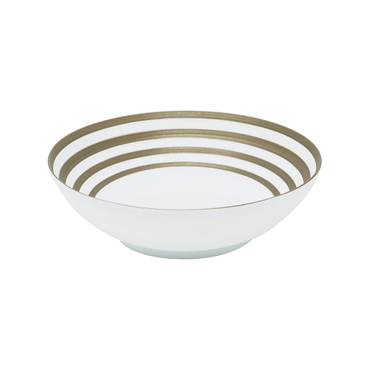 HEMISPHERE Rayé Gris Métallique - Bol à salade GM