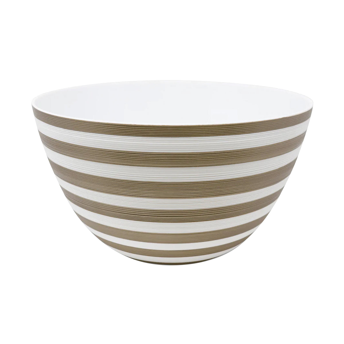 HEMISPHERE Rayé Gris Métallique - Saladier Maxi