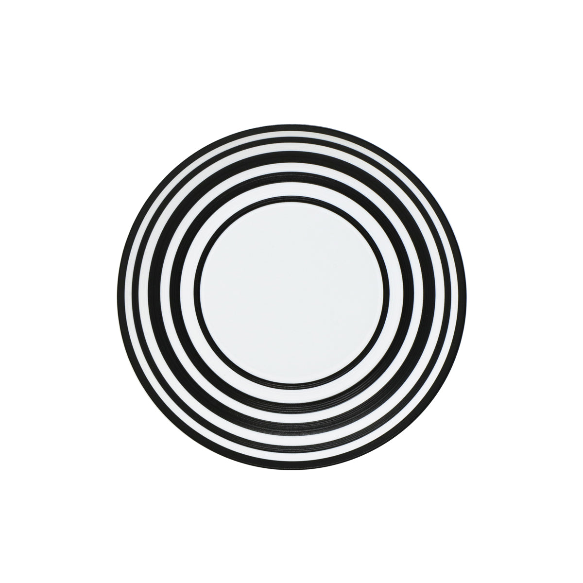 HEMISPHERE Rayé Noir Bakélite - Assiette à pâtes MM