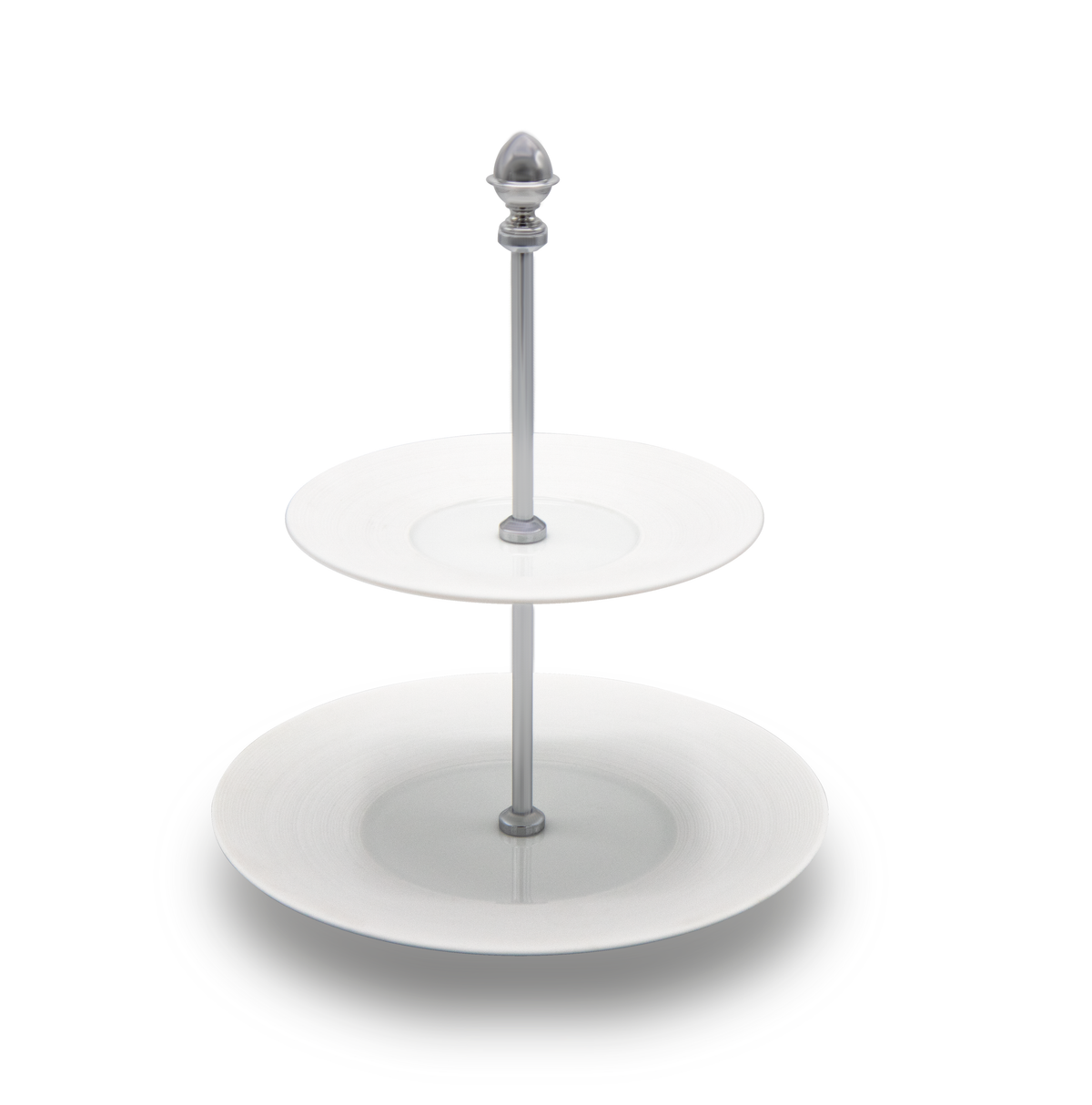 HEMISPHERE Blanc Satiné - Serviteur Muet 2 niveaux