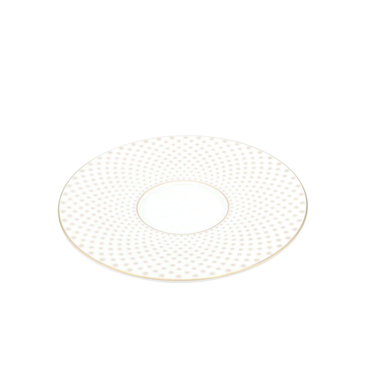 ROSACE Or - Tasse café & soucoupe