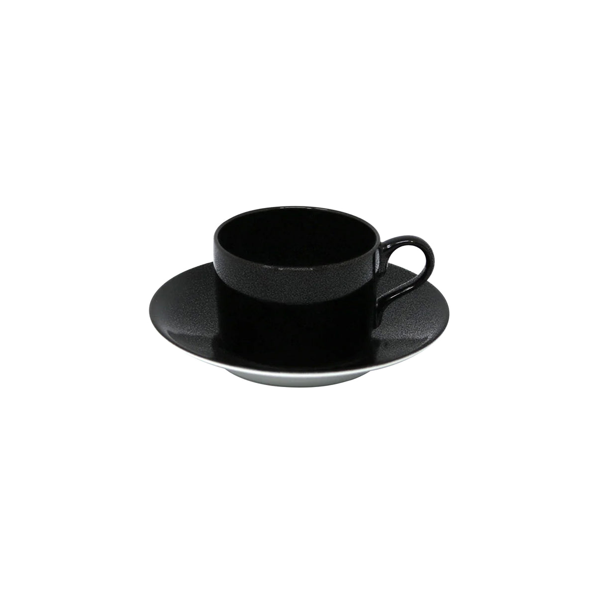 NOIR PAILLETÉ - Tasse thé & soucoupe