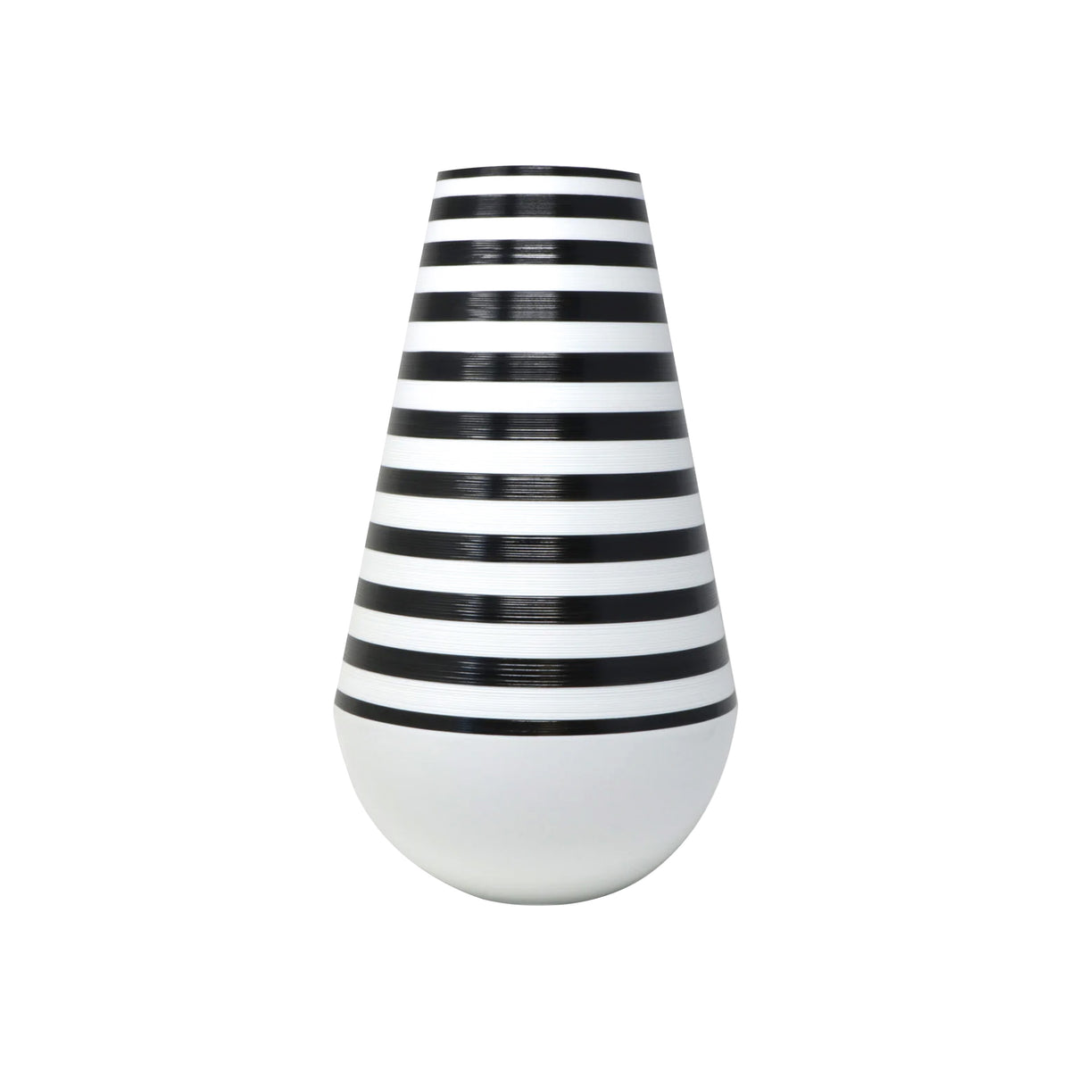 HEMISPHERE Rayé Noir Bakélite - Vase GM