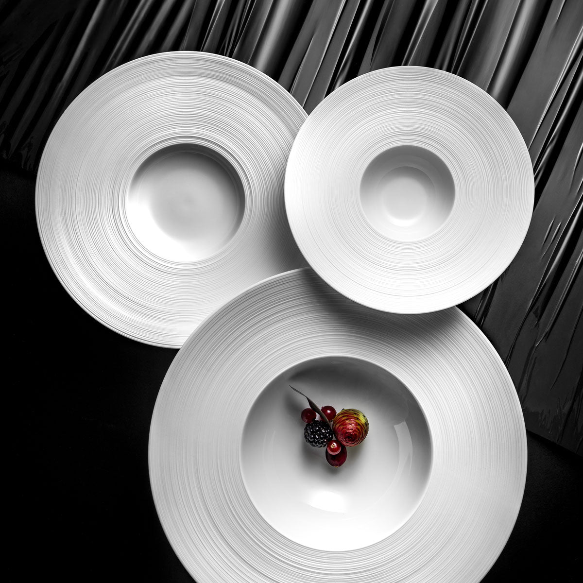 HEMISPHERE Blanc Satiné - Plat plat Mini