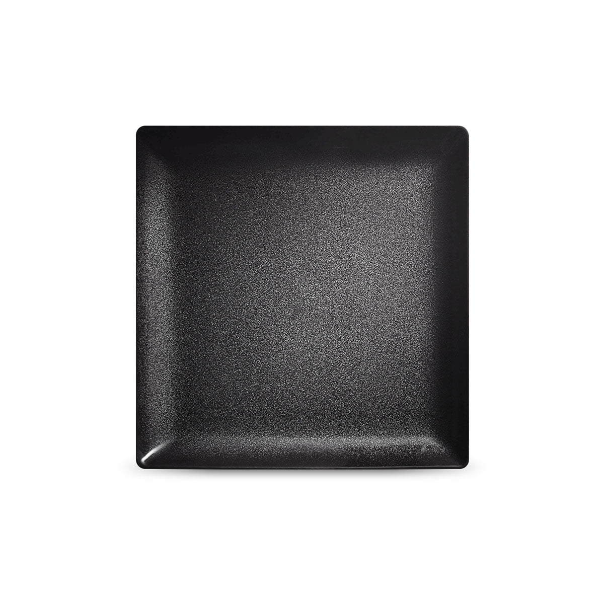 NOIR PAILLETÉ - Assiette carrée 21 cm