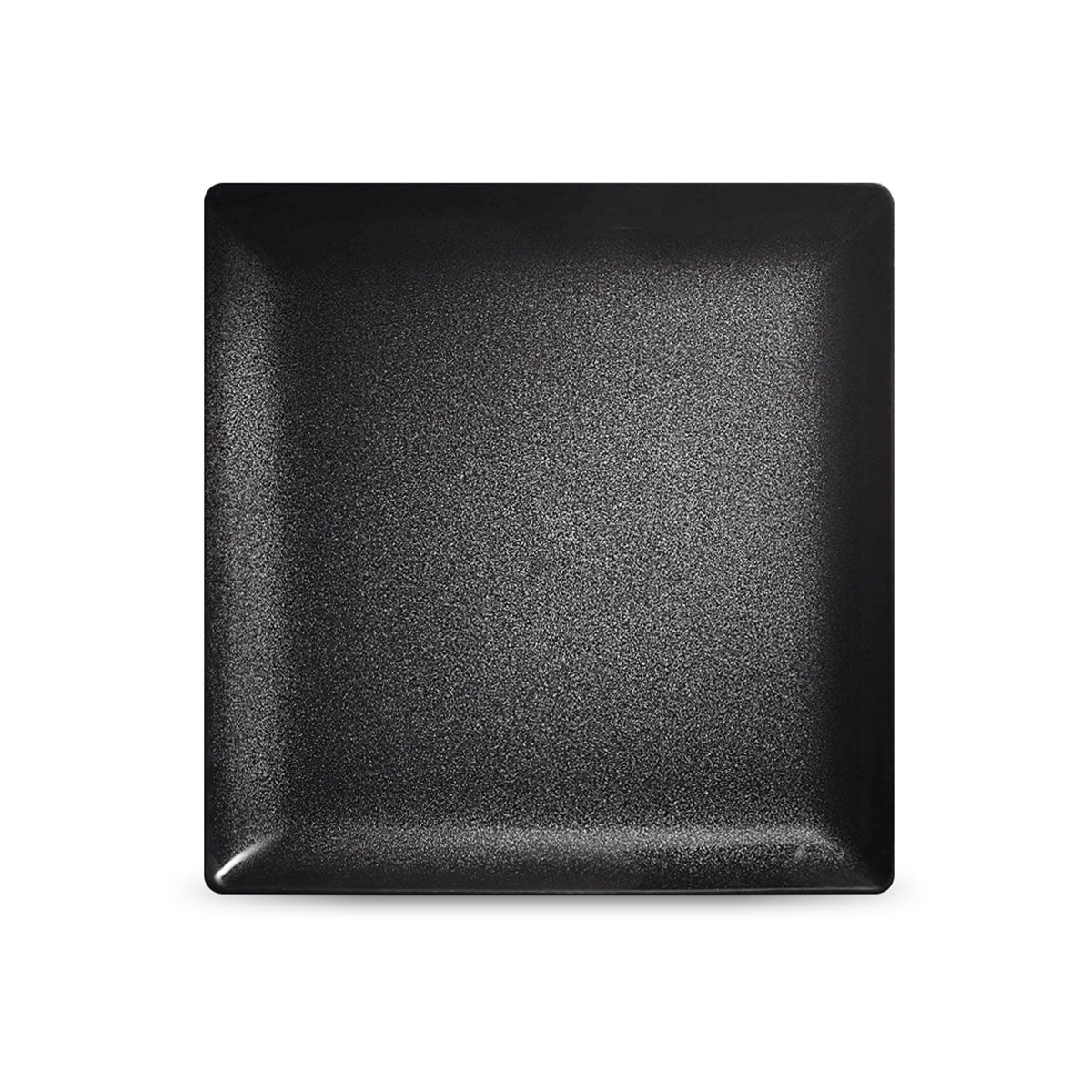 NOIR PAILLETÉ - Assiette carrée 24 cm