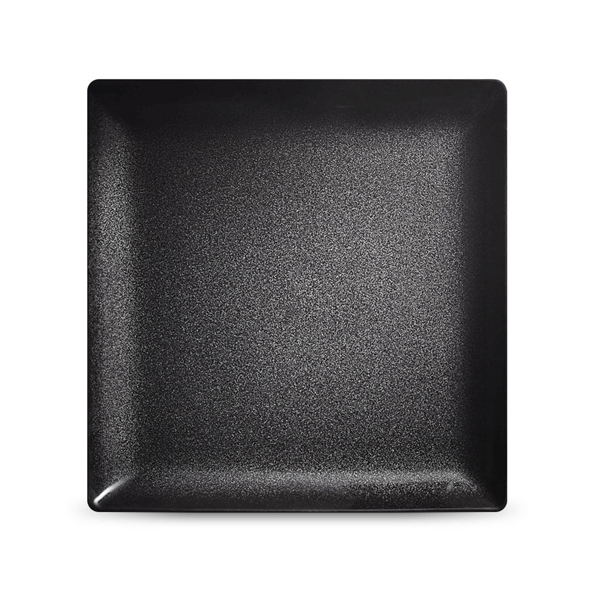 NOIR PAILLETÉ - Assiette carrée 27 cm