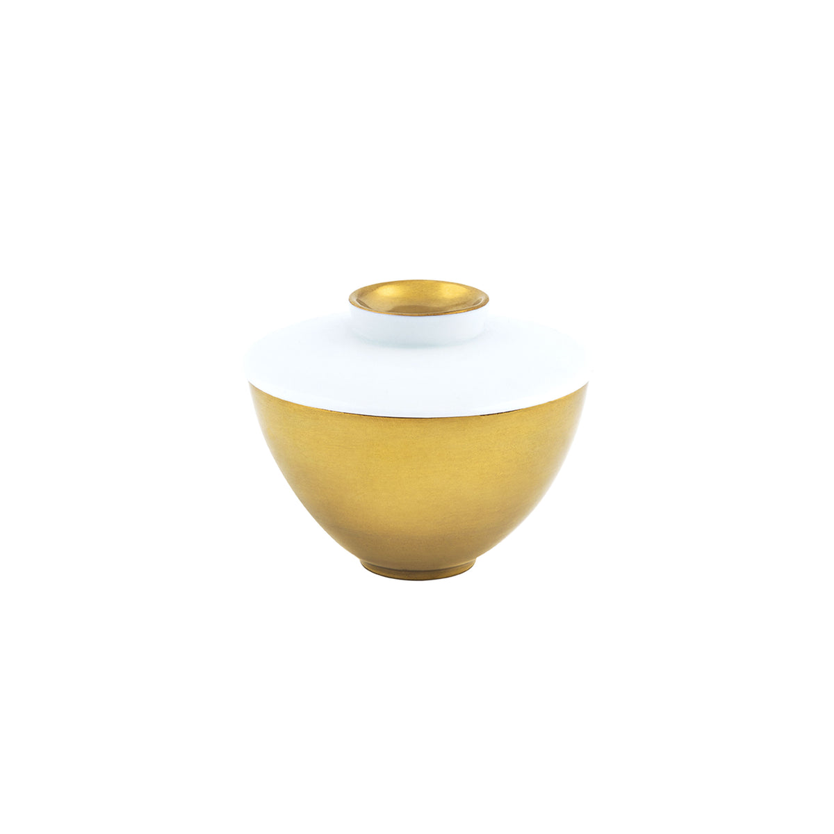 LIGNE ASIE Or - Tasse thé & soucoupe asiatiques (couvercle inclus)