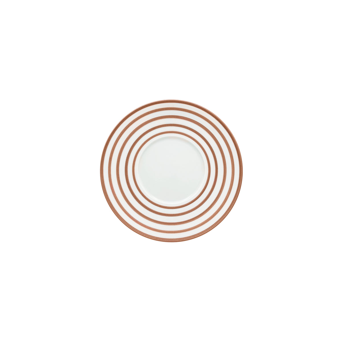 HEMISPHERE Rayé Rose Métallique - Assiette à pain