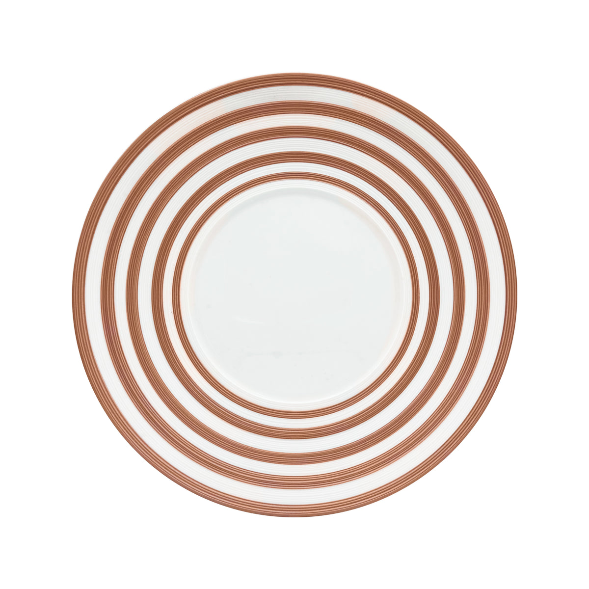 HEMISPHERE Rayé Rose Métallique - Assiette plate