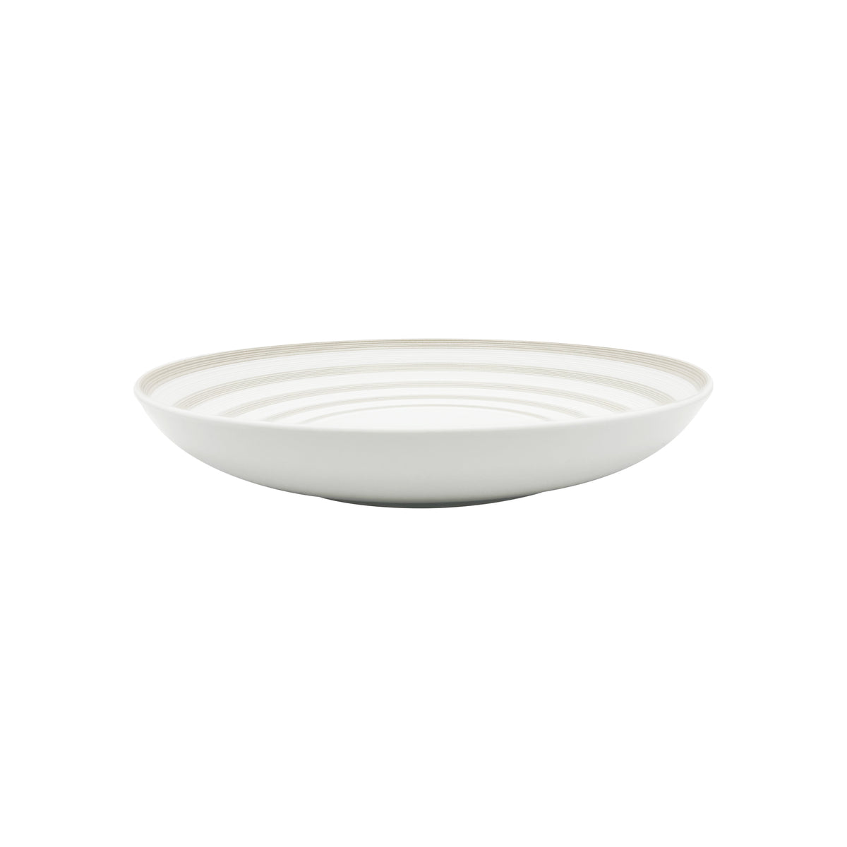 HEMISPHERE Rayé Vanille - Assiette à pâtes MM