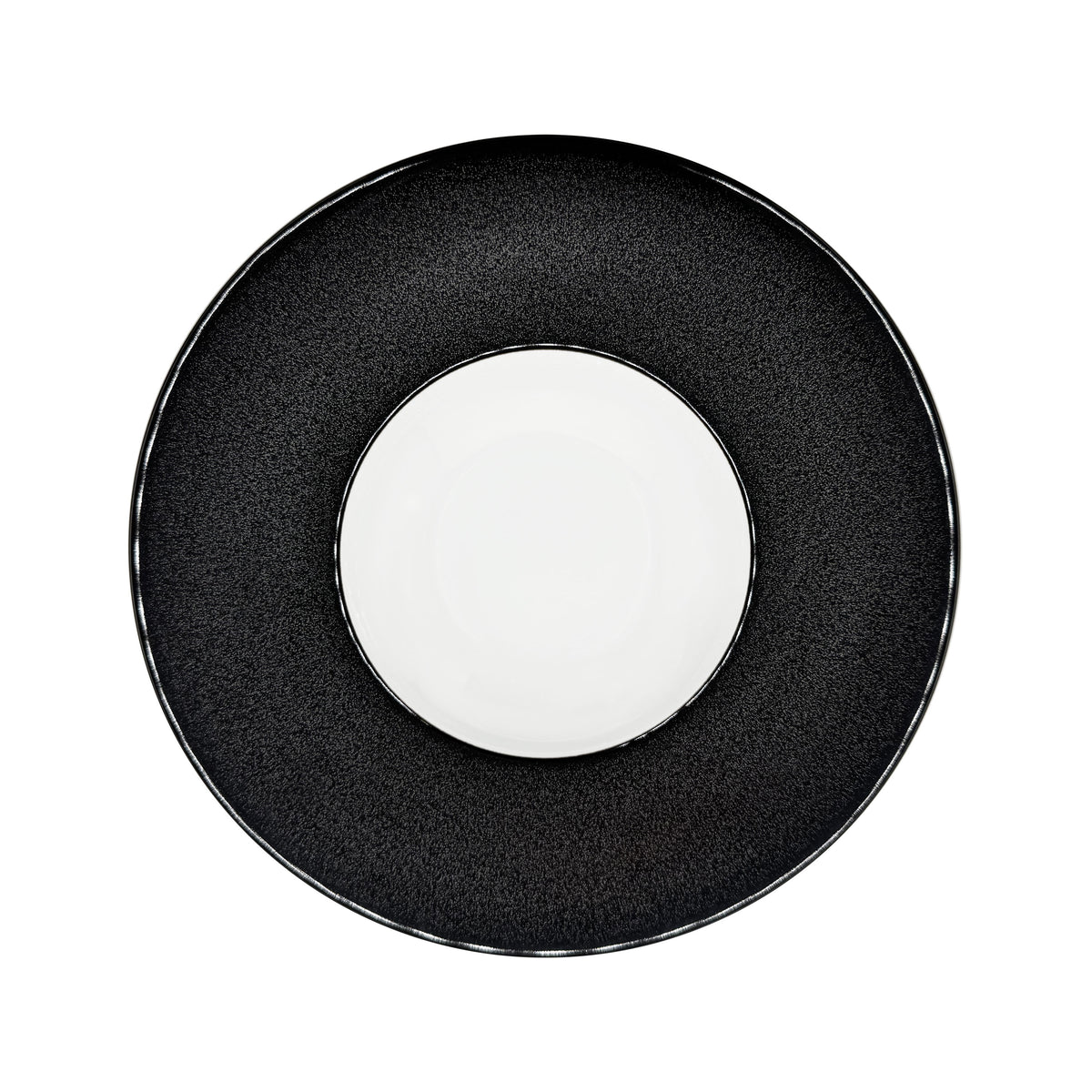 NOIR PAILLETÉ - Rim soup plate JDC