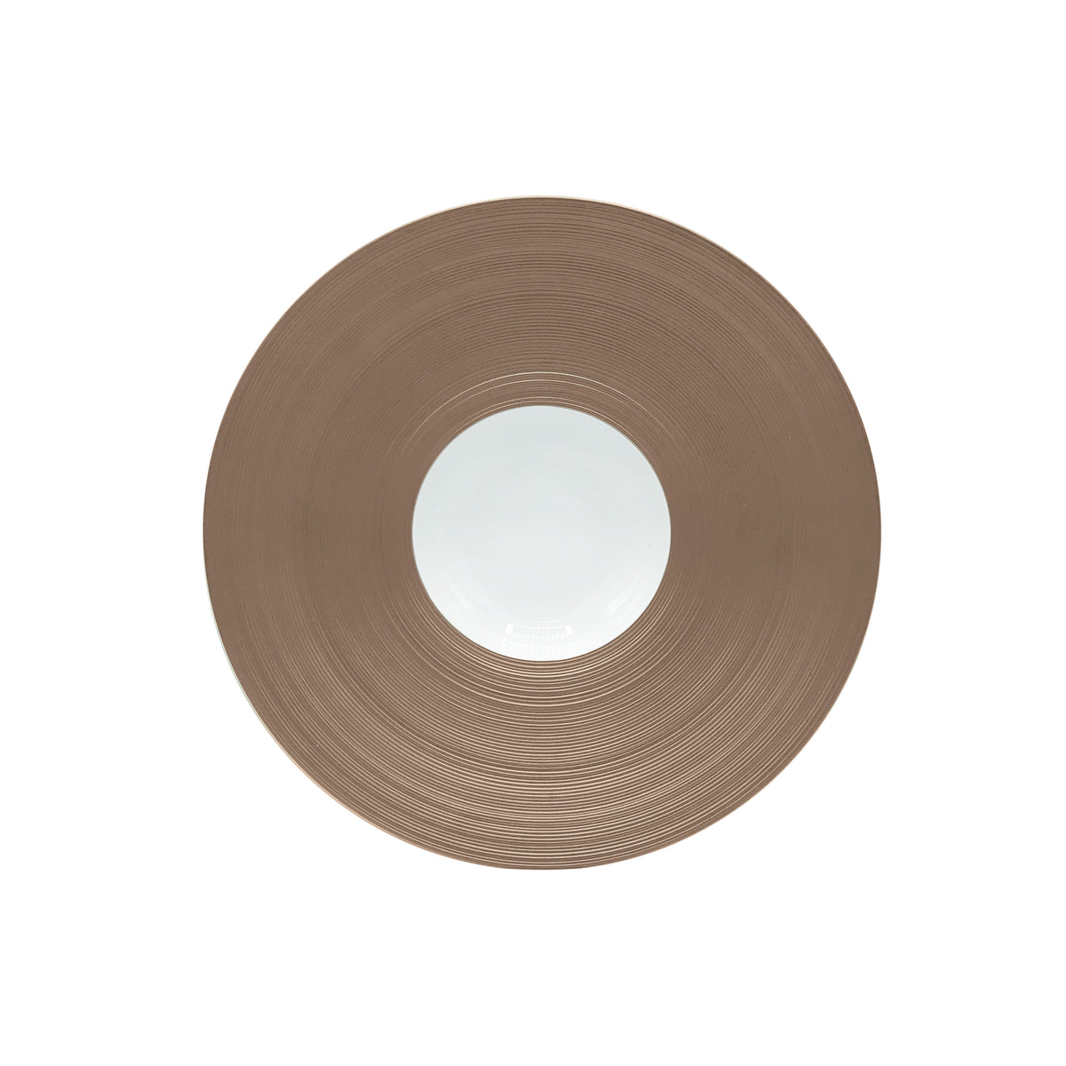 HEMISPHERE Metallic Grey - Rim soup plate MM