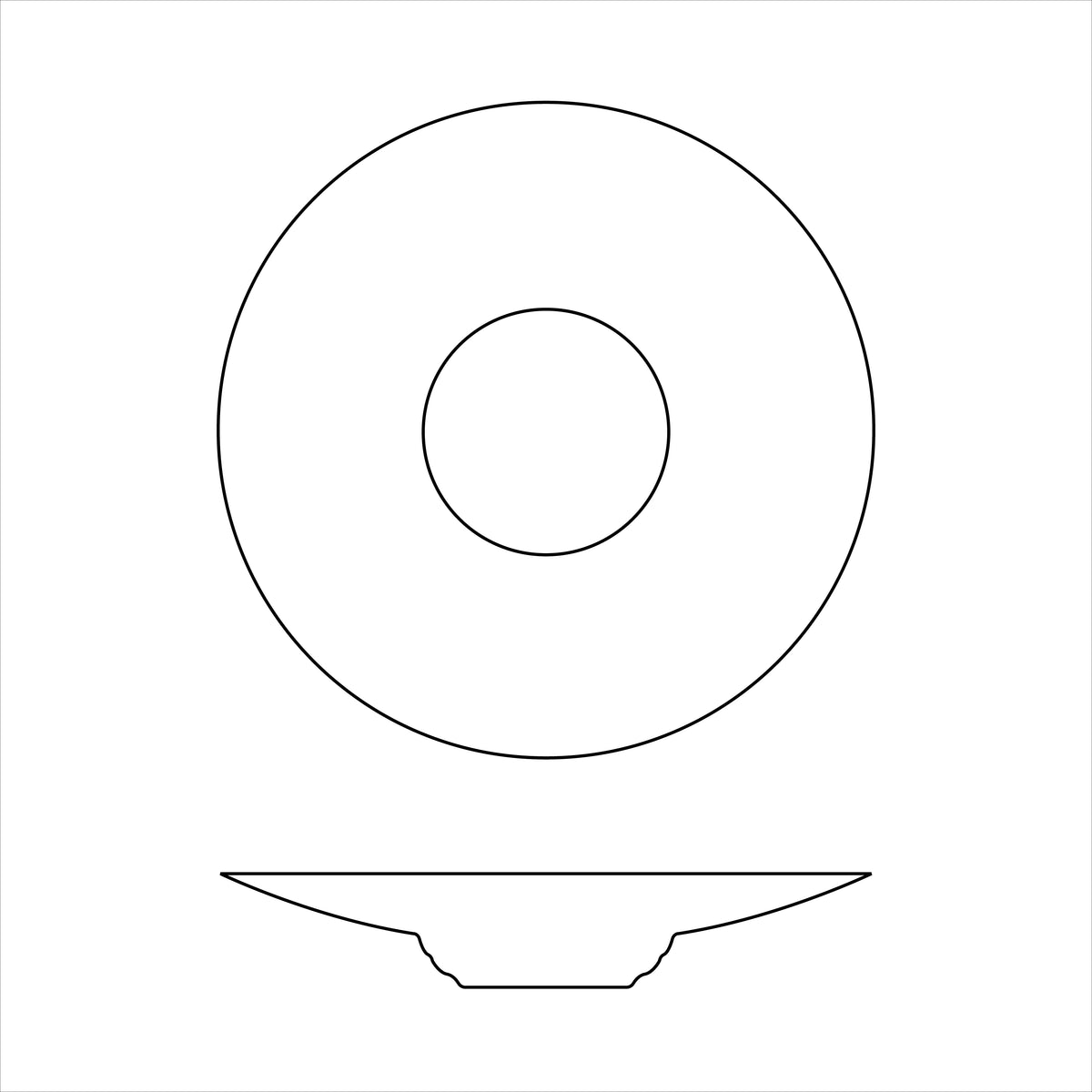 BASMATI - Rim soup plate MM