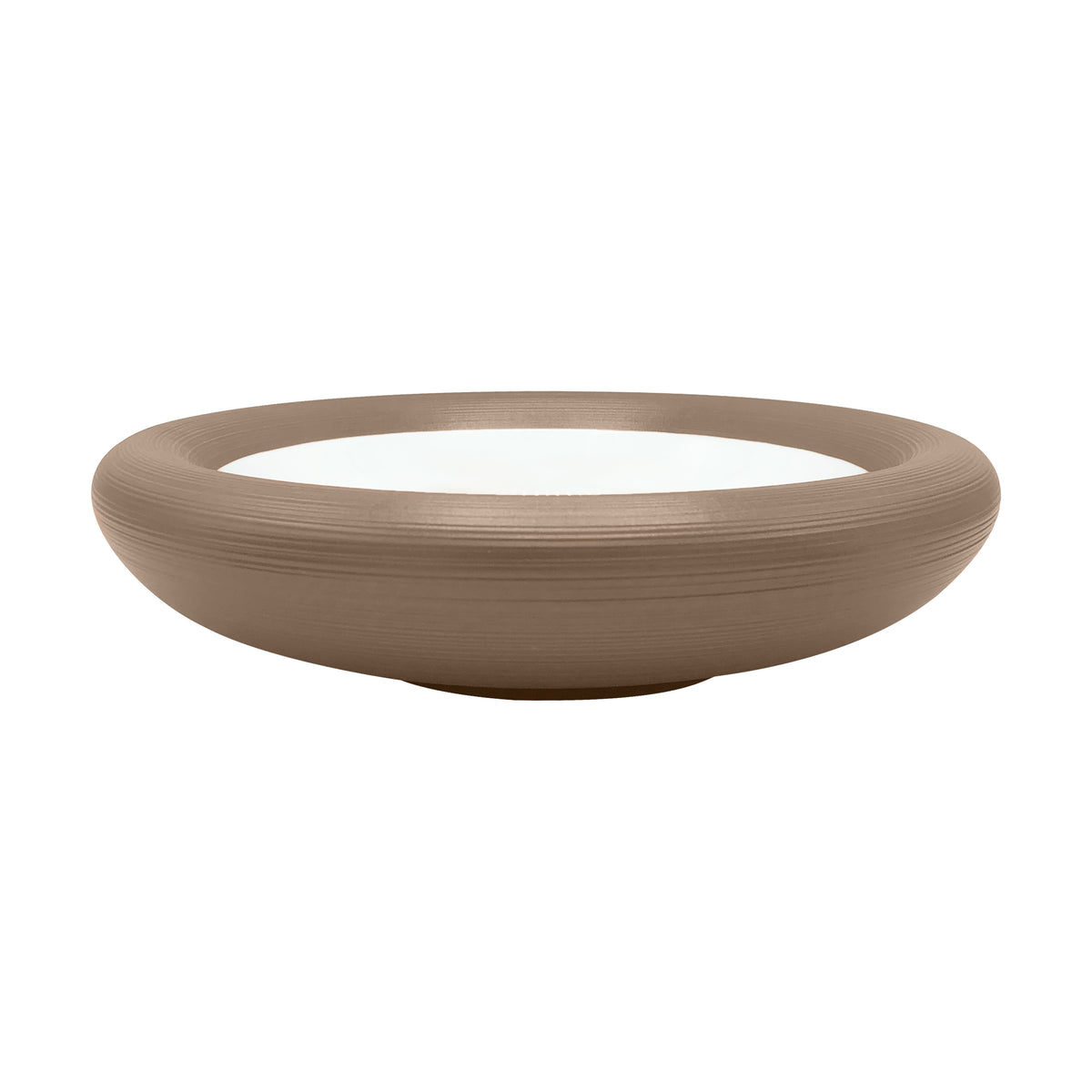 HEMISPHERE Metallic Grey - Bubble soup plate