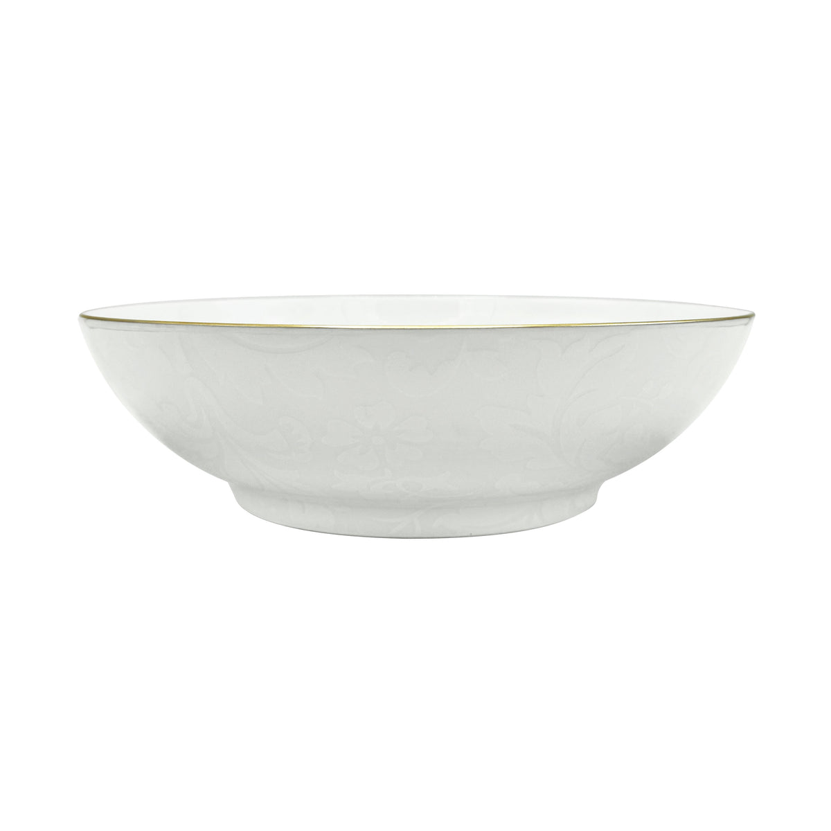 INDIENNES Blanc sur blanc filet or - GM salad bowl