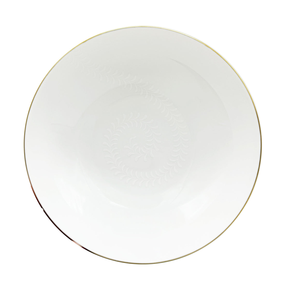 ARJUNA Blanc Filet Or - Plat creux