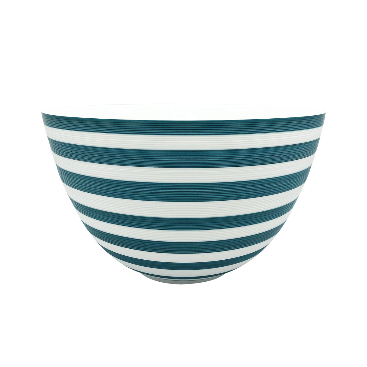 HÉMISPHÈRE Striped Persian Blue - Salad serving bowl, maxi