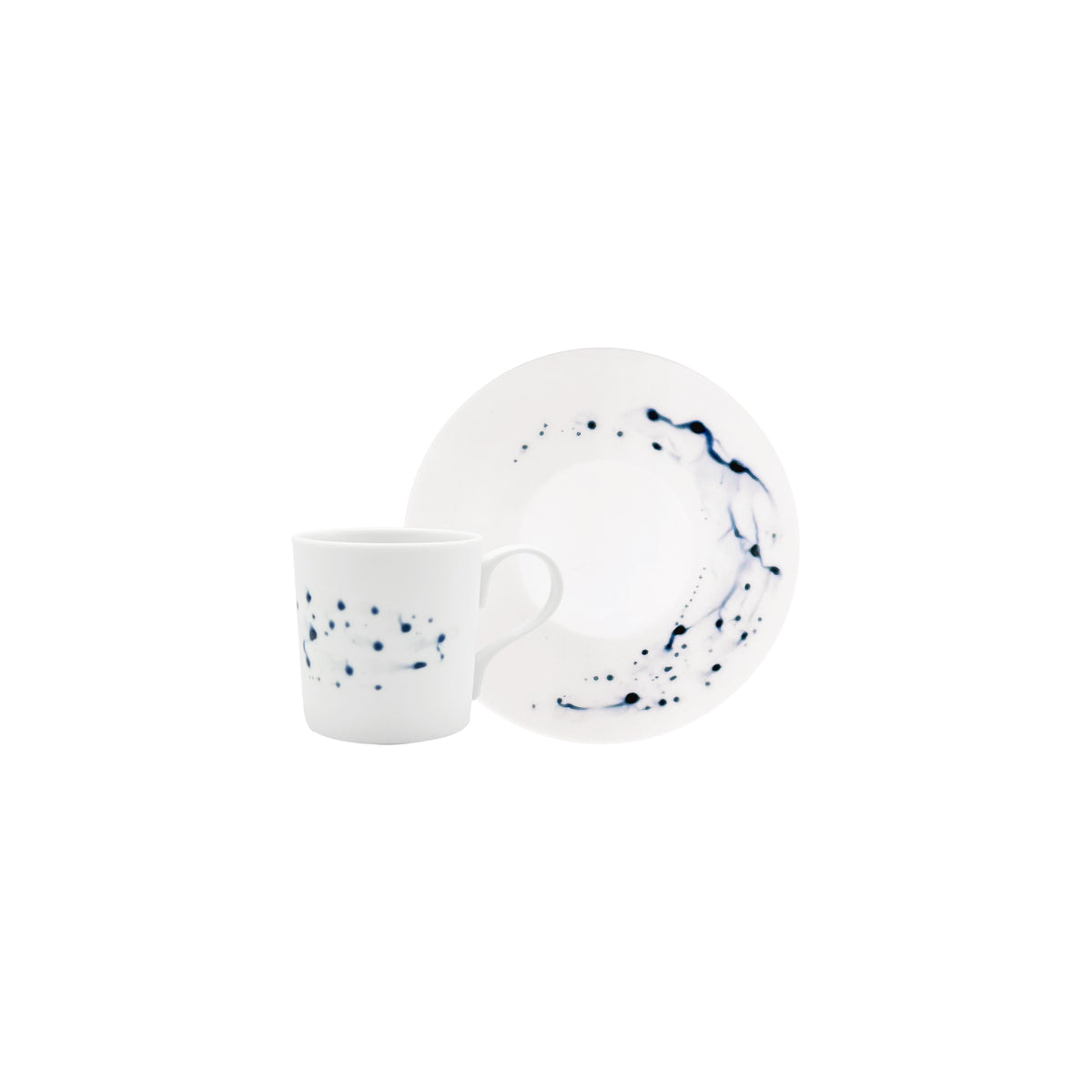 BLUE IMPRESSION - Coffee cup & saucer