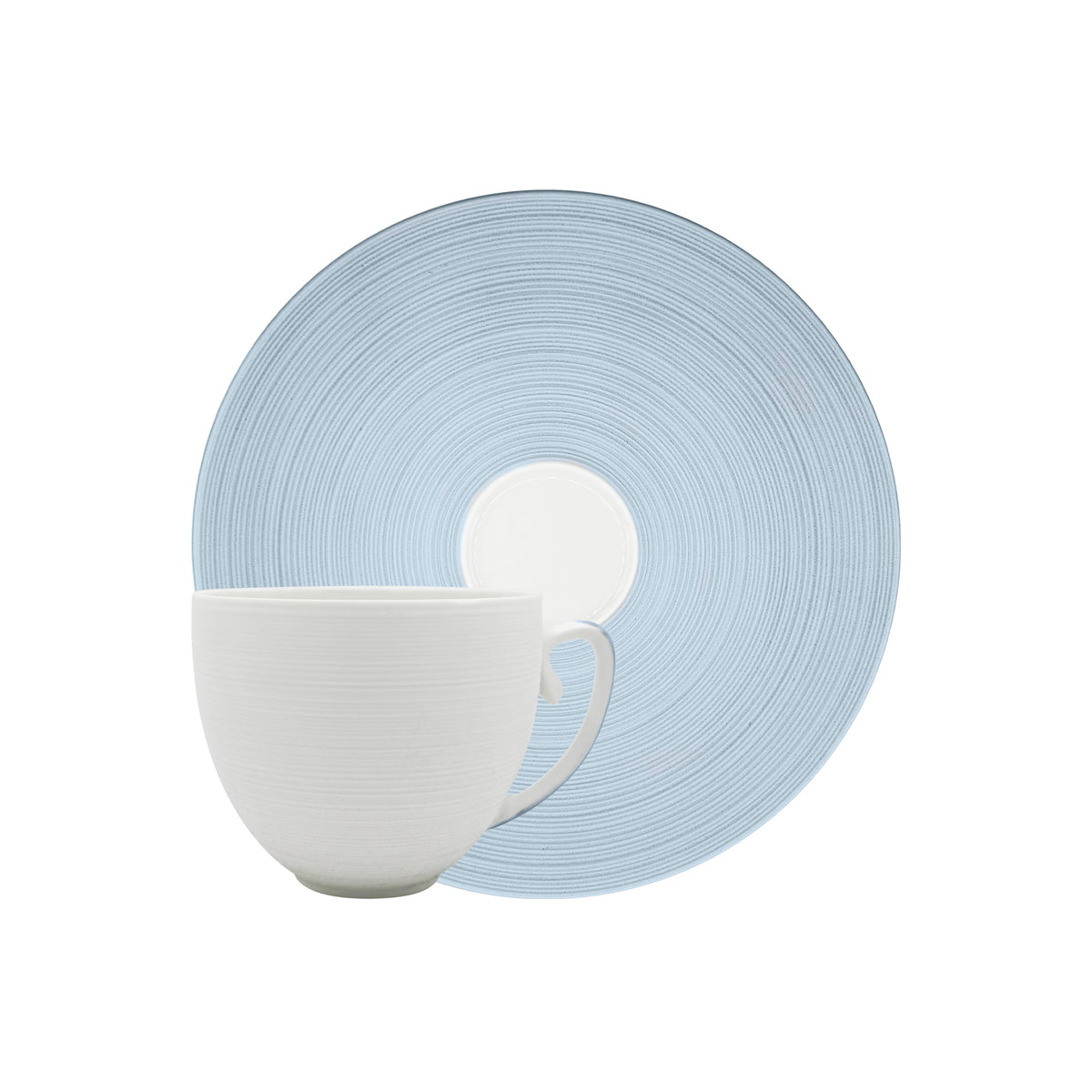 HEMISPHERE Bleu Orage - Tasse cappuccino & soucoupe