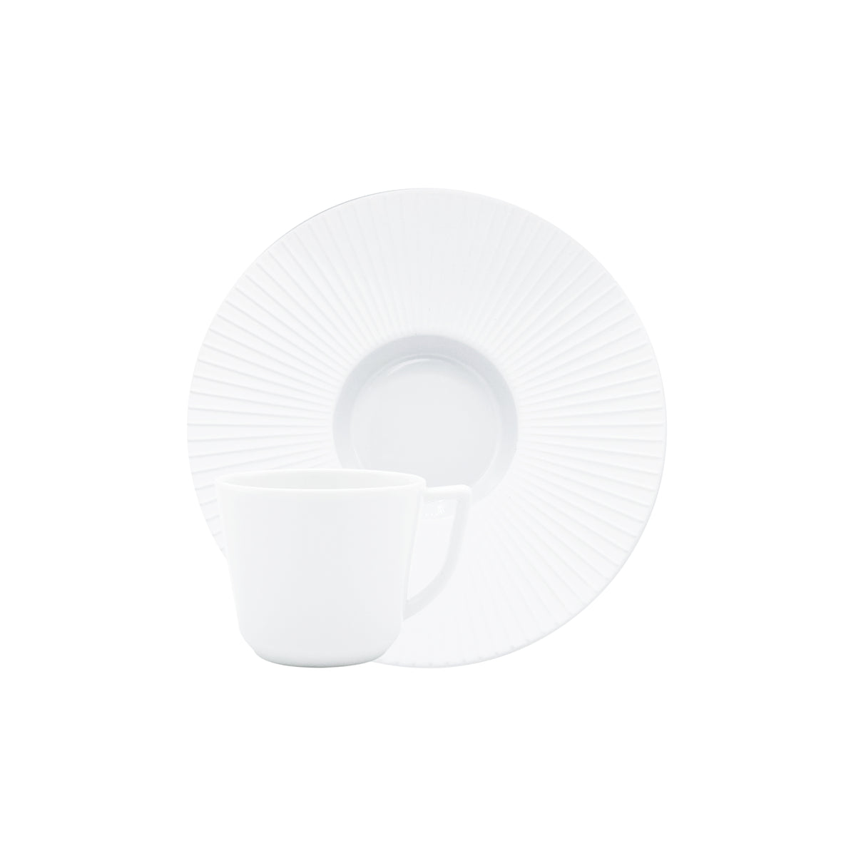 BOLERO Blanc Satiné - Tasse expresso & soucoupe