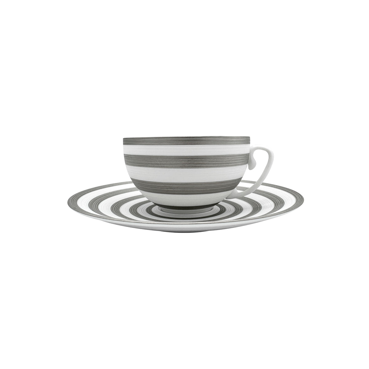 HEMISPHERE Platinum stripes- Tea set (cup & saucer)