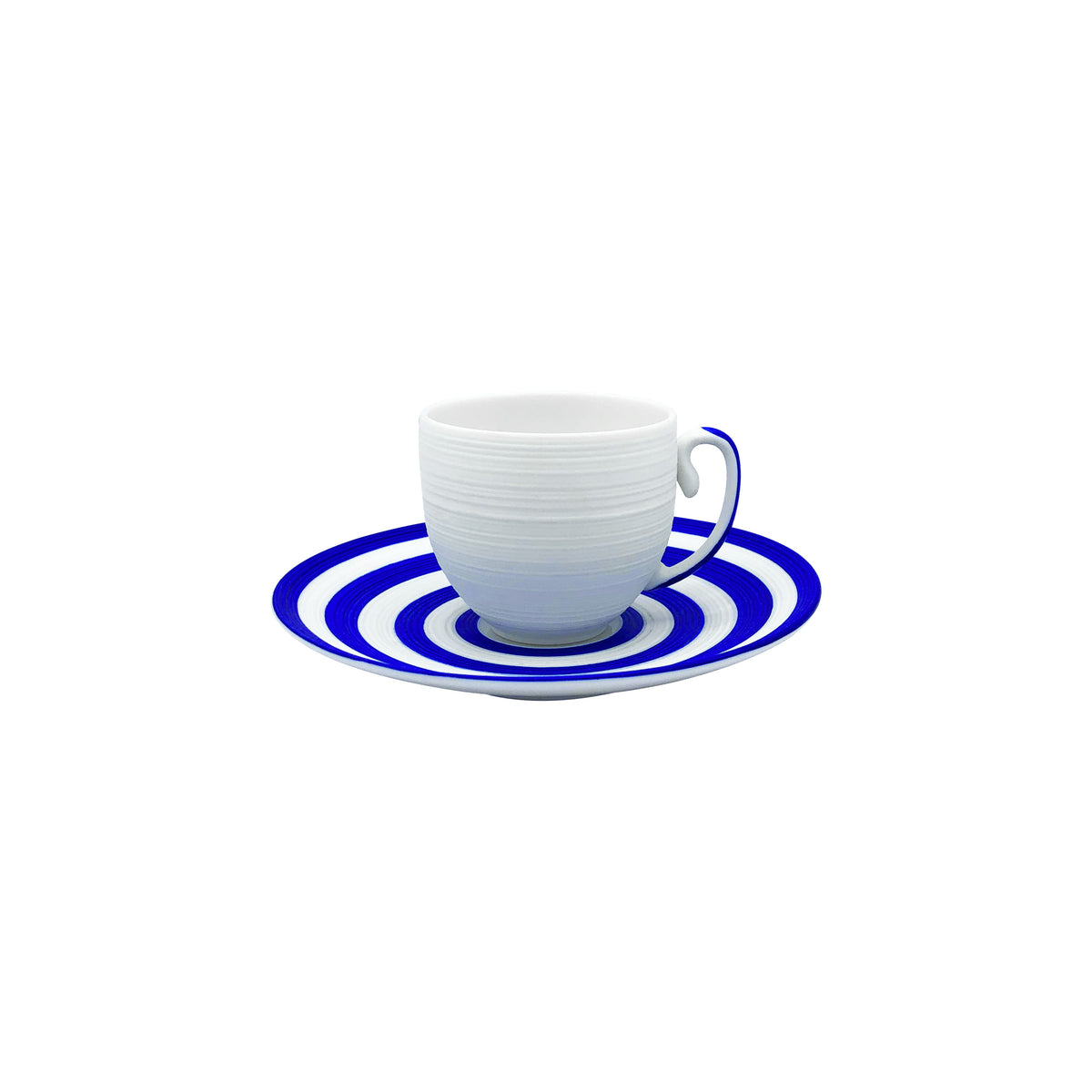 HEMISPHERE Striped Royal Blue - Coffee set (cup & saucer)