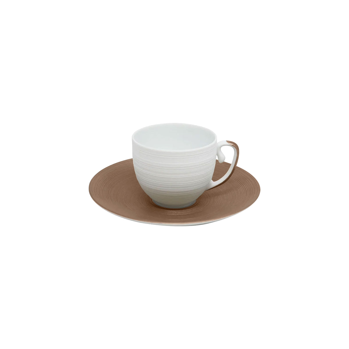 HEMISPHERE Metallic Grey - Coffee set (cup & saucer)