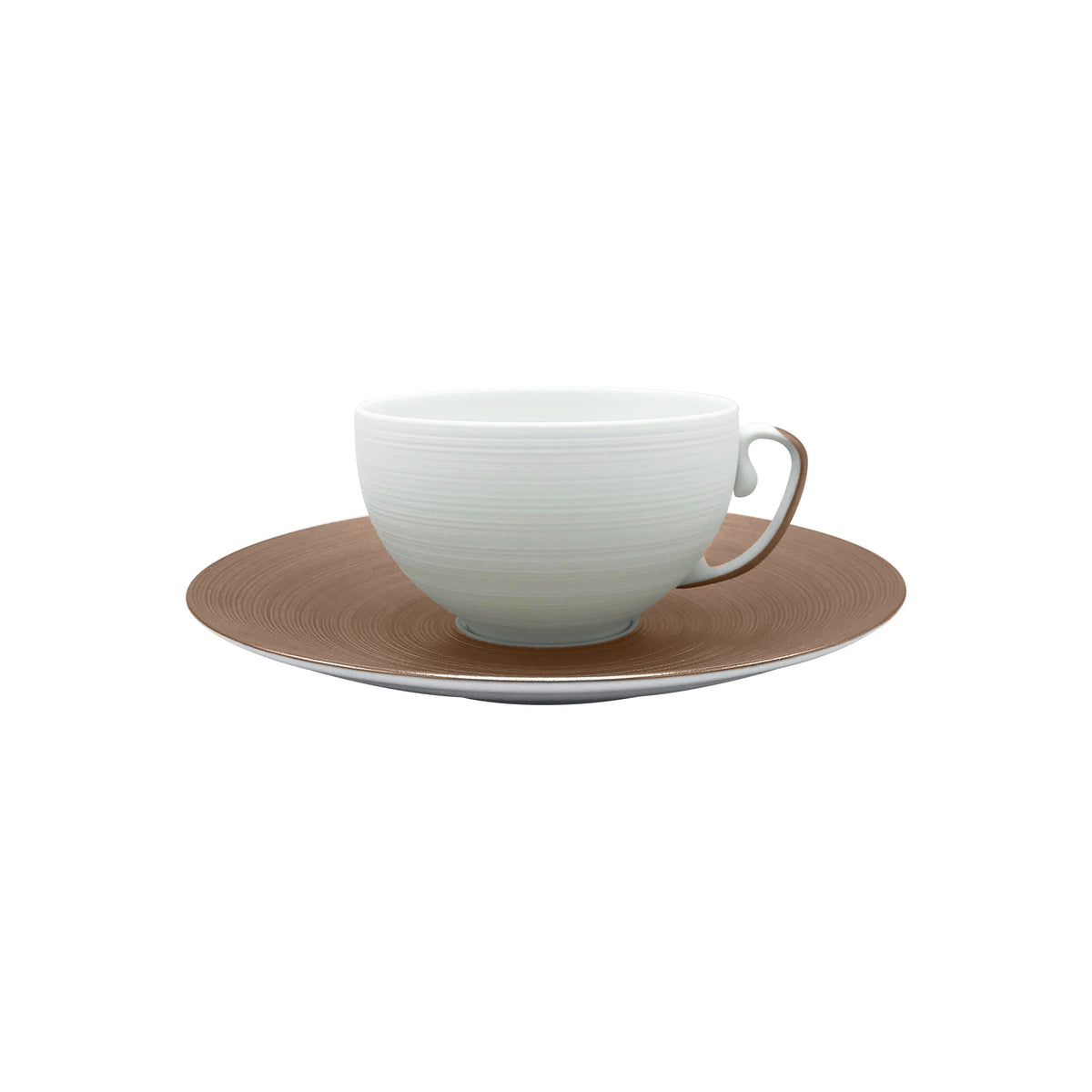 HEMISPHERE Metallic Grey - Tea set (cup & saucer)