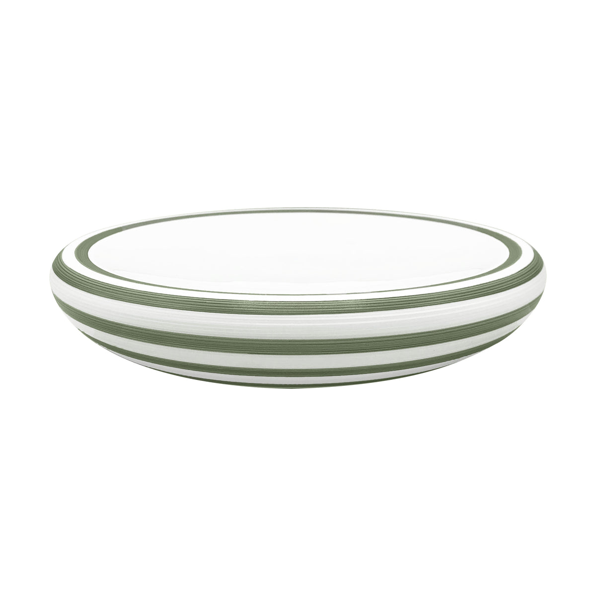 HEMISPHERE Striped Khaki Green - Dinner plate Bubble