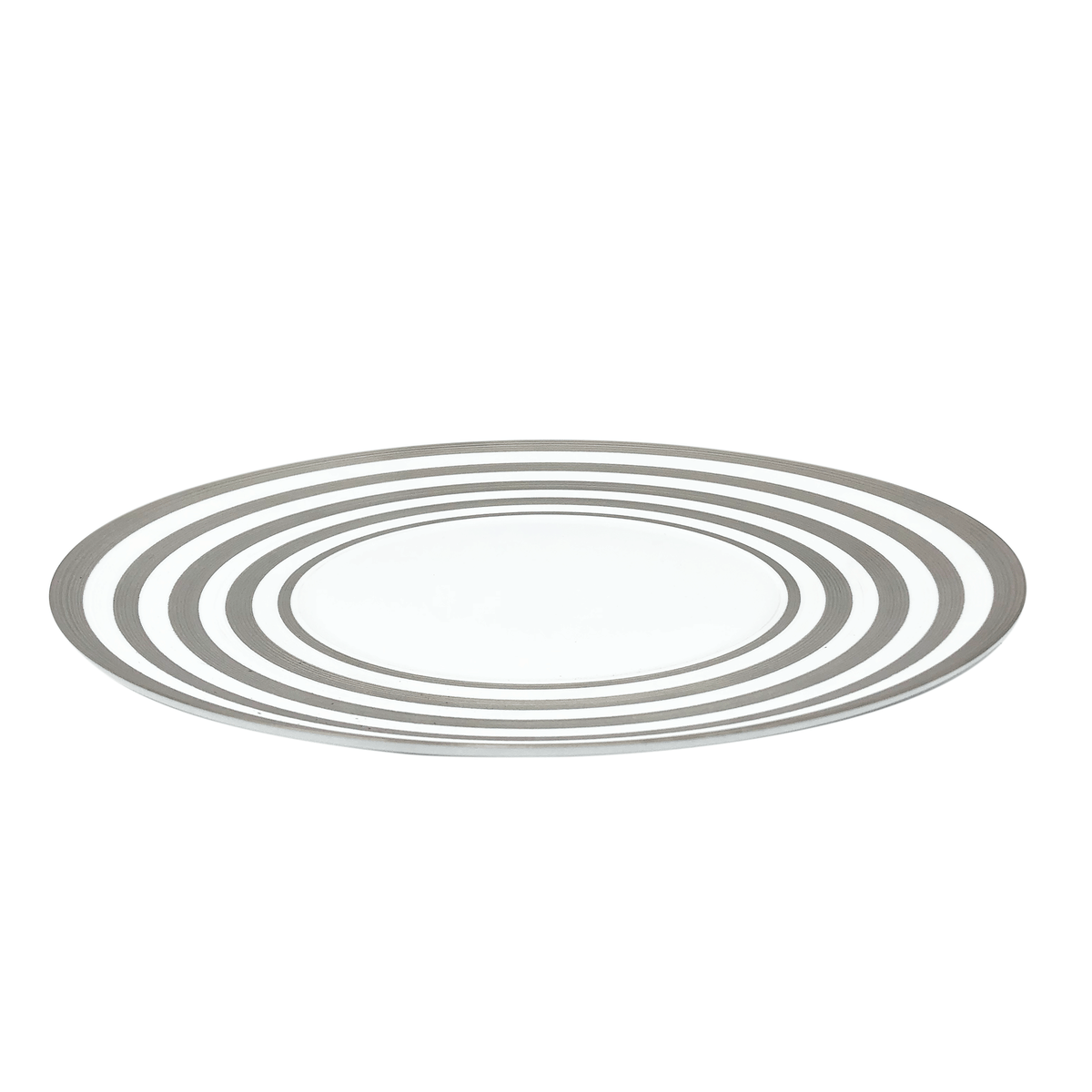 HEMISPHERE Rayé Platine - Plat plat maxi