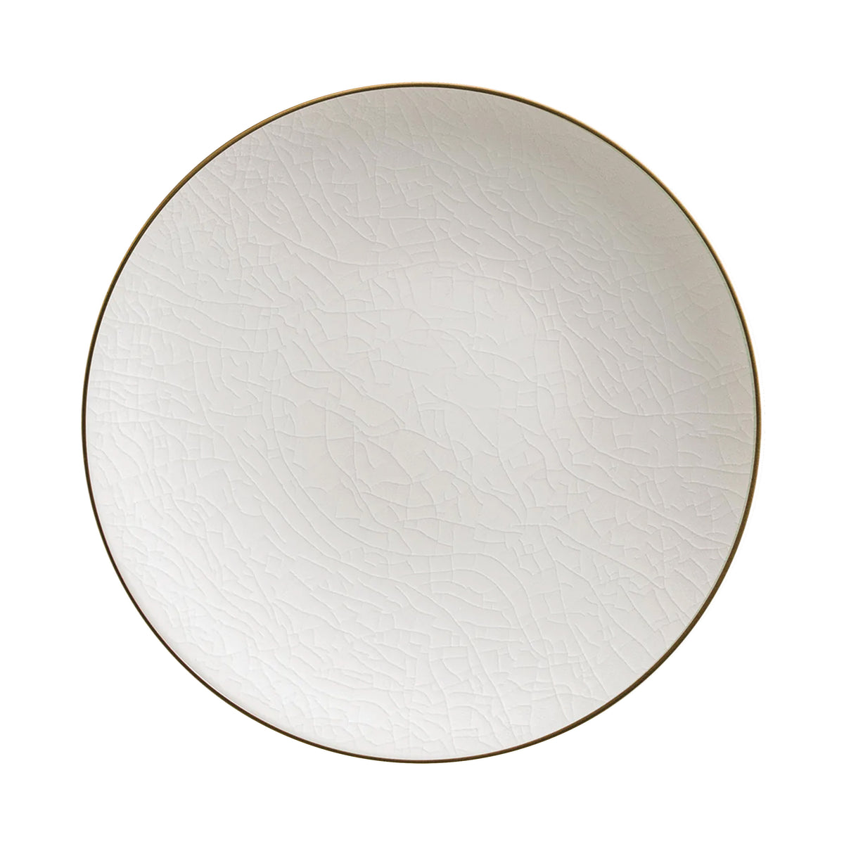 CRAQUELÉ Bronze mesh cream - 29 cm plate
