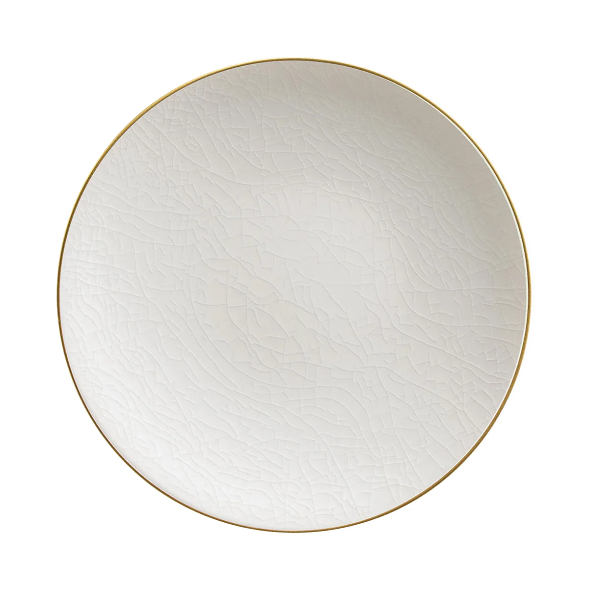 CRAQUELÉ Cream net Gold - 29 cm plate