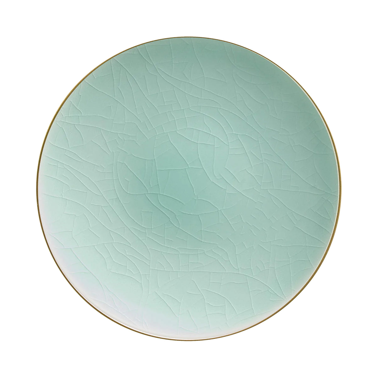 CRAQUELÉ Blue Lagoon Gold Net - 29 cm plate