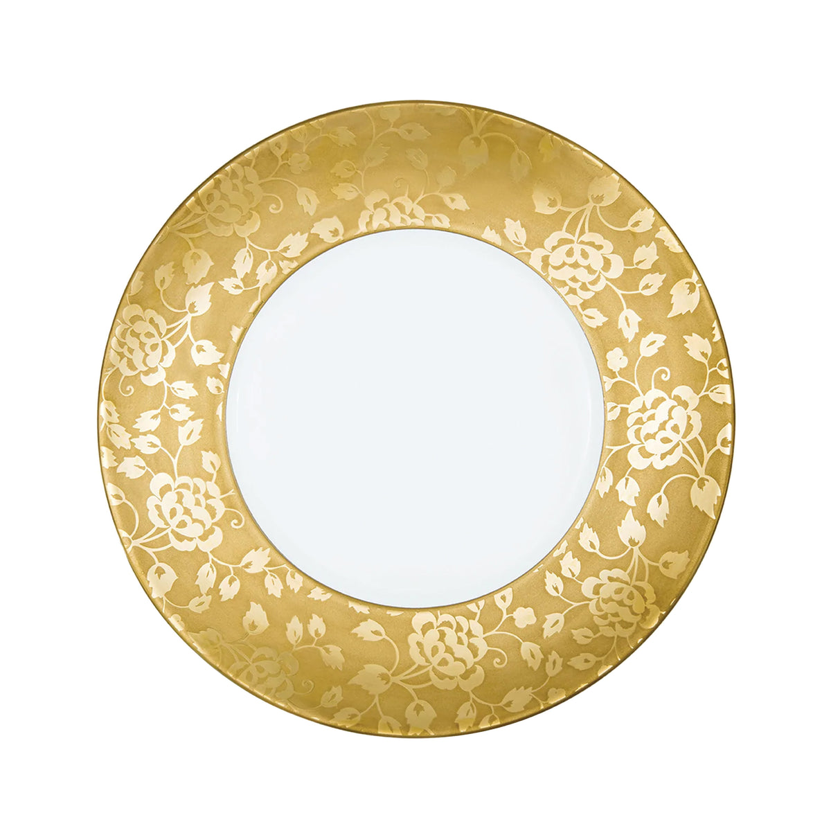 Gold inlaid thistles - Dinner plate