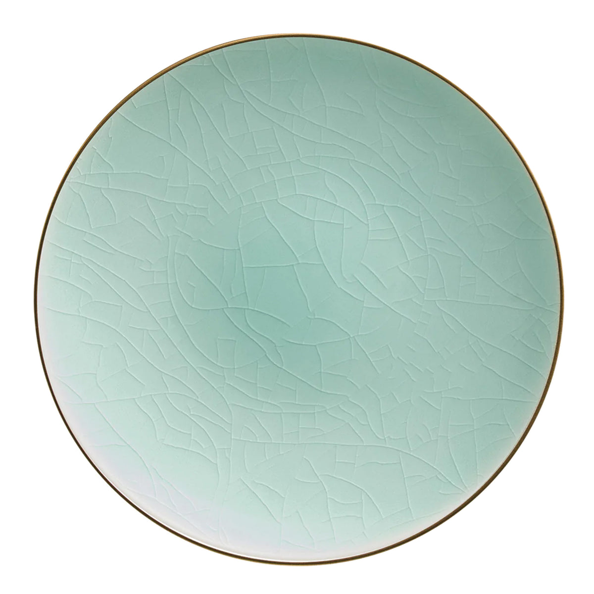 CRAQUELÉ Blue Lagoon Bronze Net - Charger plate
