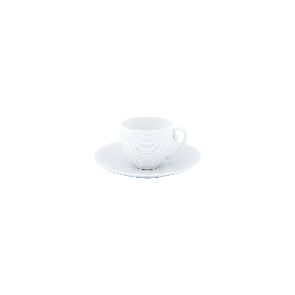 HEMISPHERE White Satin - Moka set (cup & saucer)