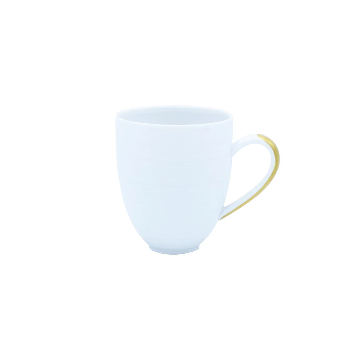 HEMISPHERE White Satin and Gold handle - Mug