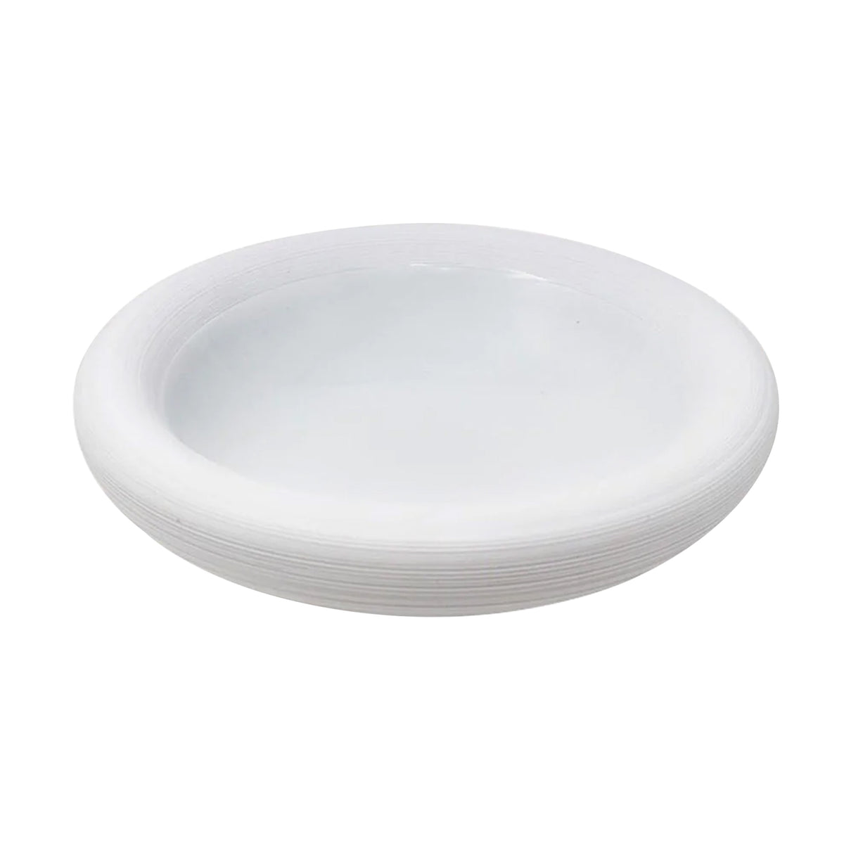 HEMISPHERE White Satin - Bubble soup plate