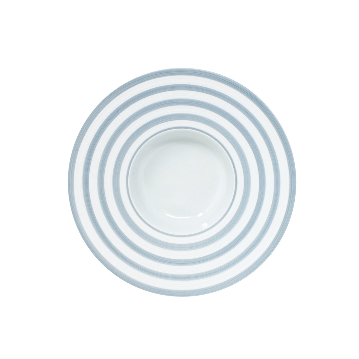 HEMISPHERE Storm Blue Striped - Soup plate with wing MM
