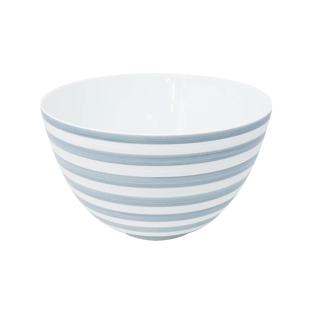 HEMISPHERE Storm Blue Striped - Salad serving bowl, maxi