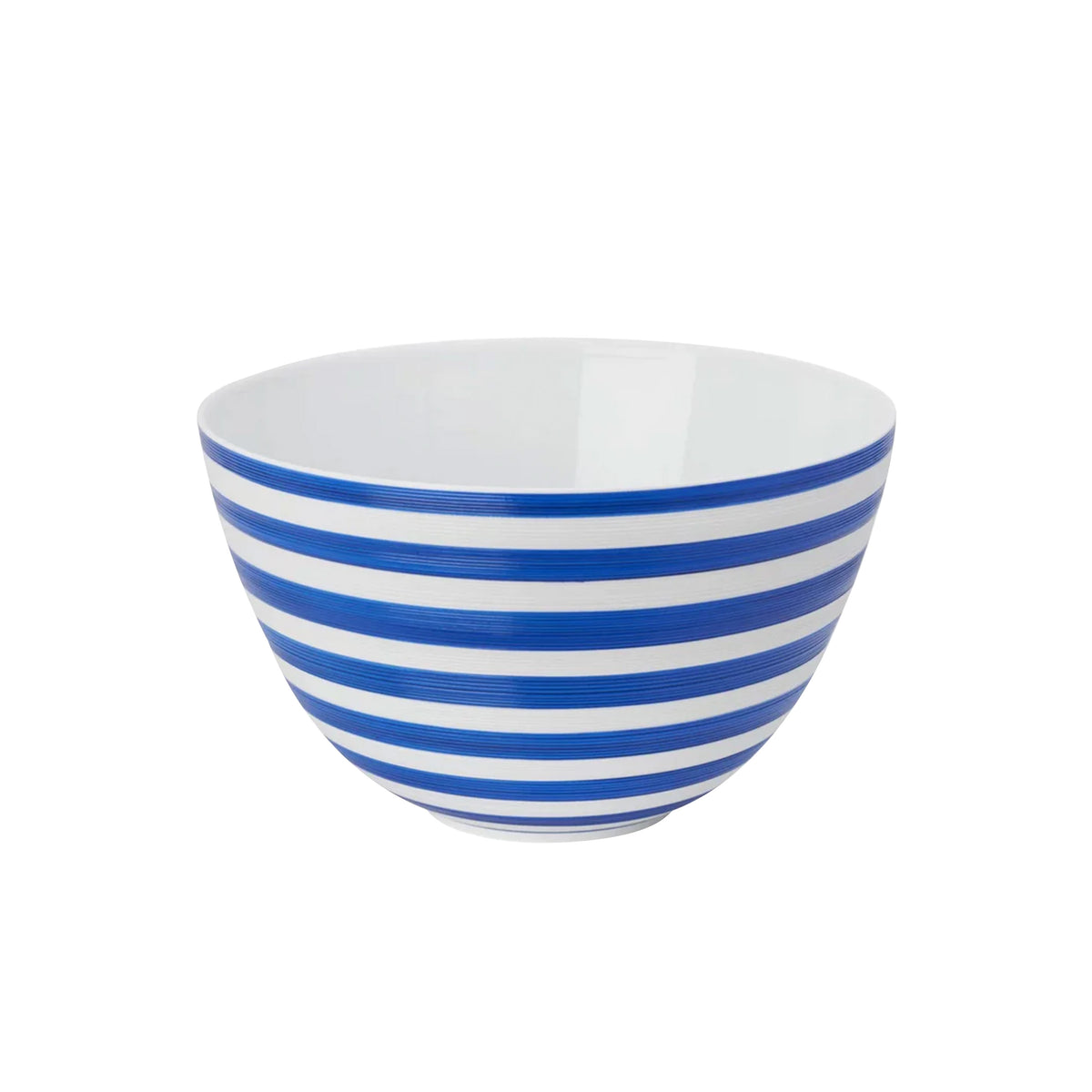 HEMISPHERE Striped Royal Blue - Salad serving bowl, medium