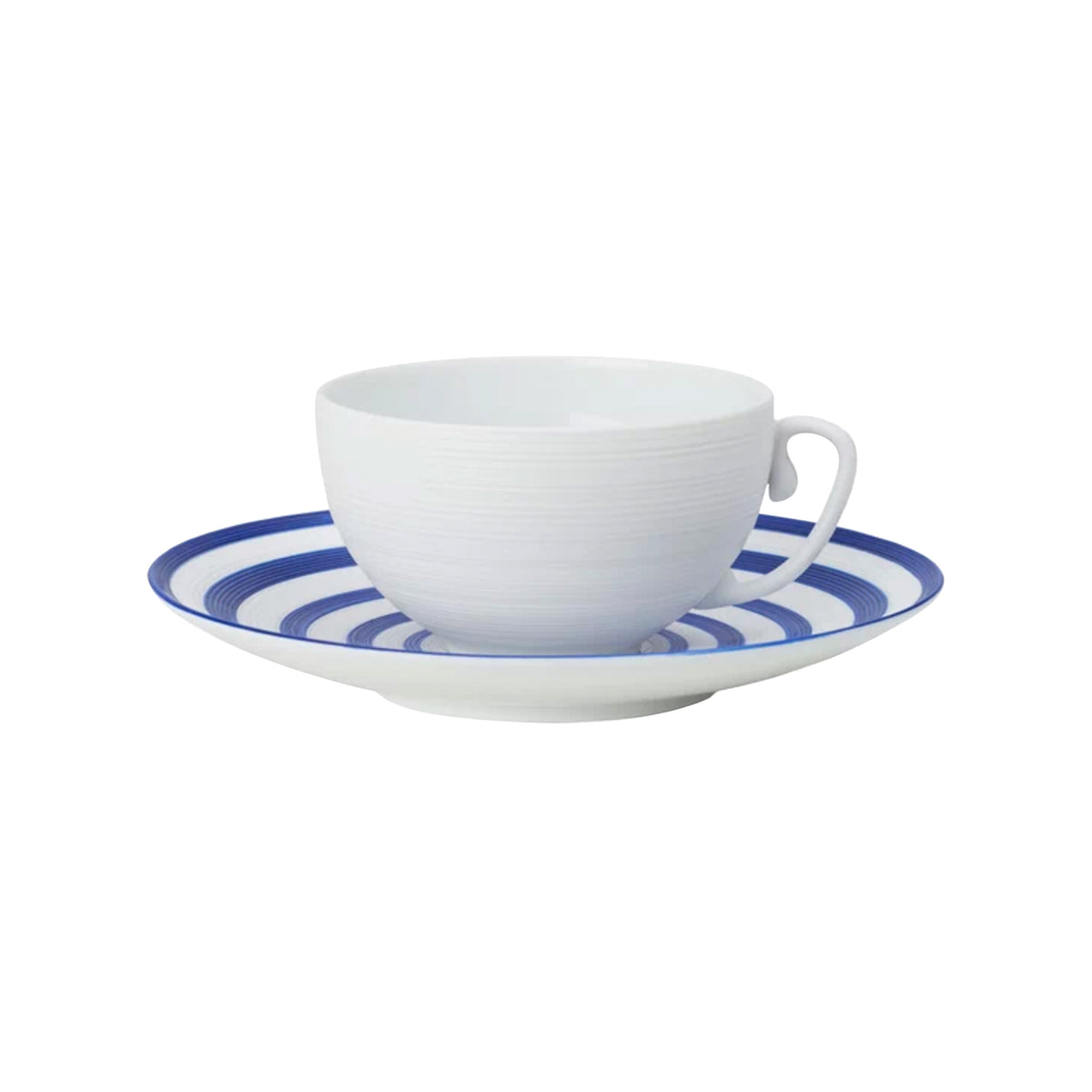 HEMISPHERE Striped Royal Blue - Tea set (cup & saucer)
