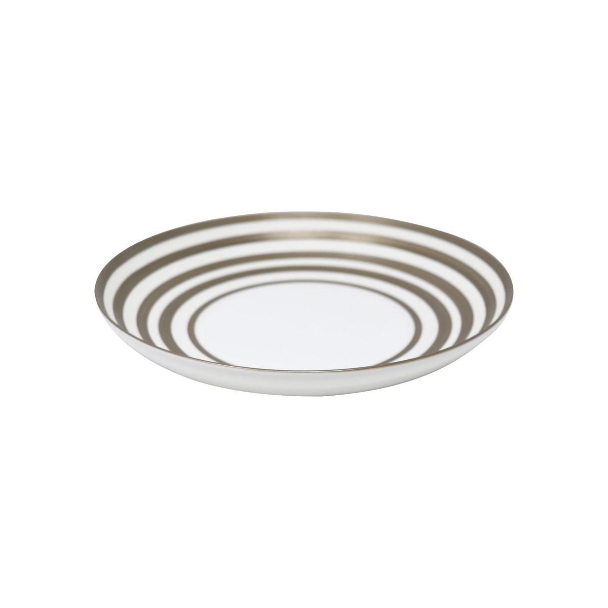 HEMISPHERE Striped Grey Metallic - Pasta plate MM
