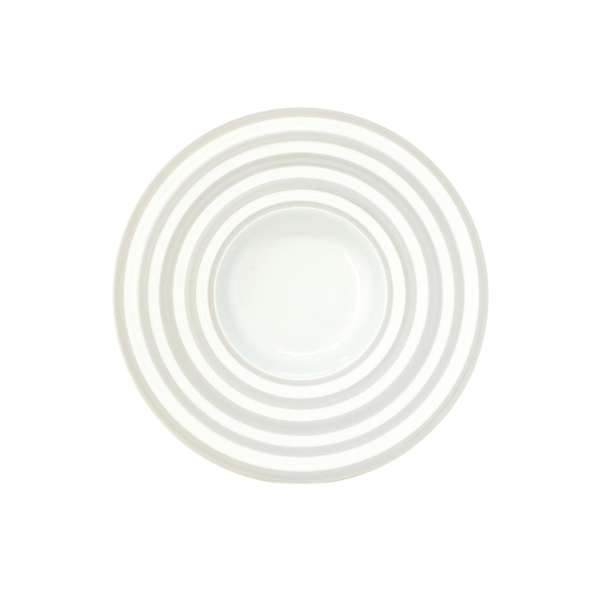 HEMISPHERE Grey Stripe - Soup plate with wing MM