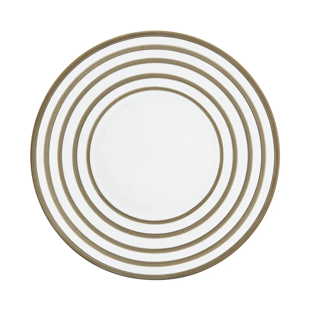 HEMISPHERE Striped Metallic Grey - 29 cm plate