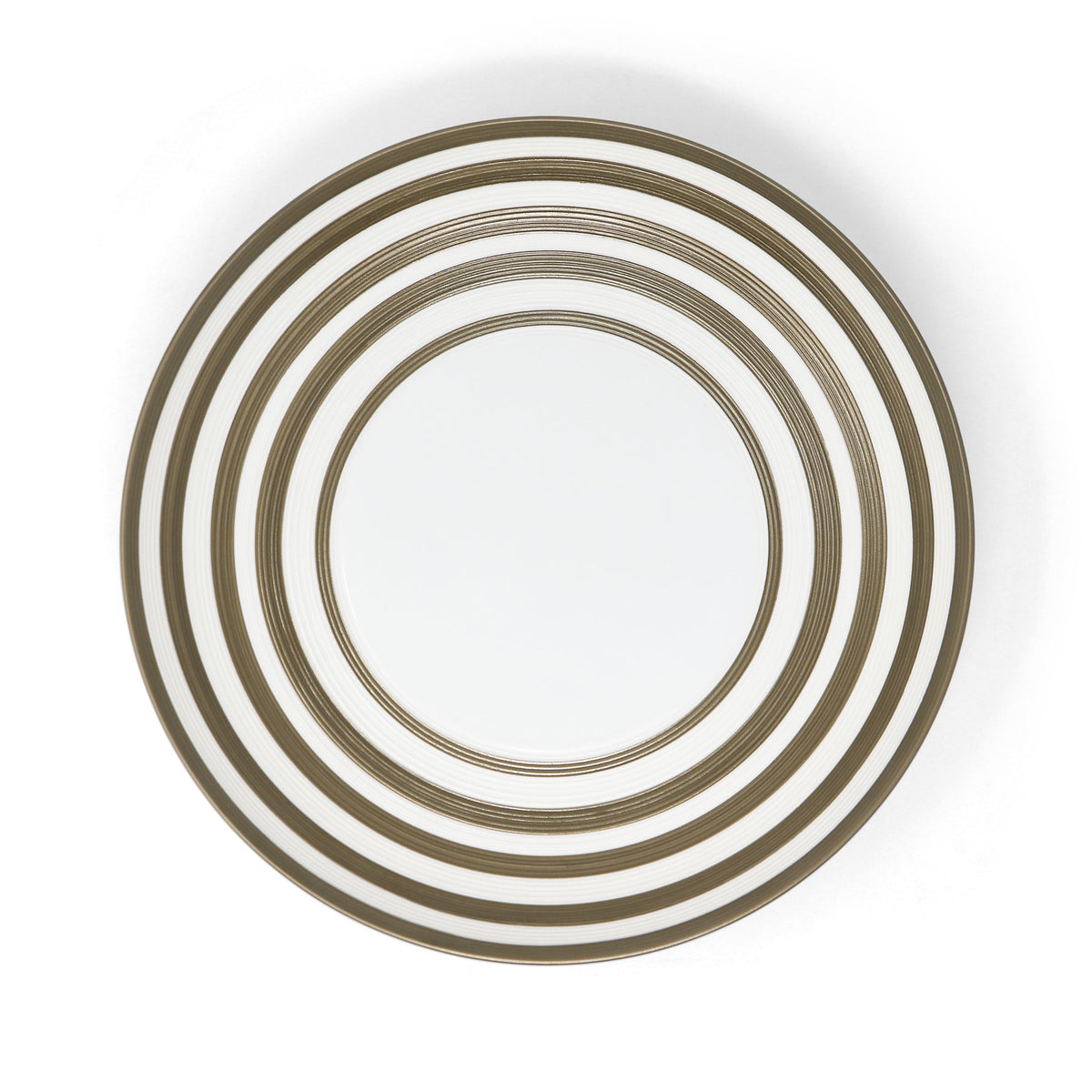 HEMISPHERE Striped Grey Metallic - Pasta plate MM