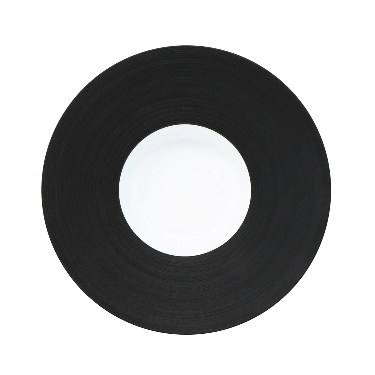 HEMISPHERE Black Bakelite - Rim soup plate, large
