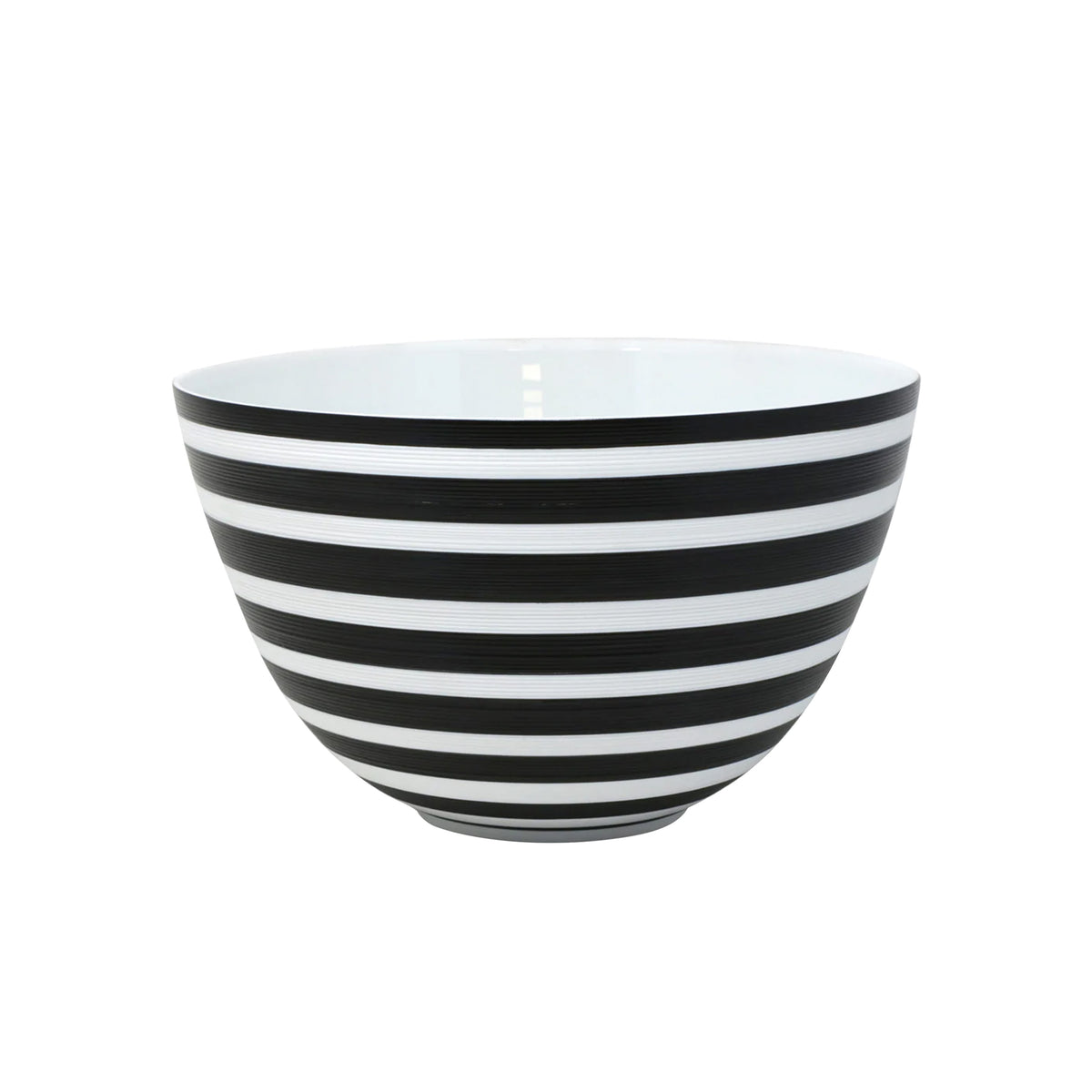HEMISPHERE Black Striped Bakelite - Salad serving bowl, medium