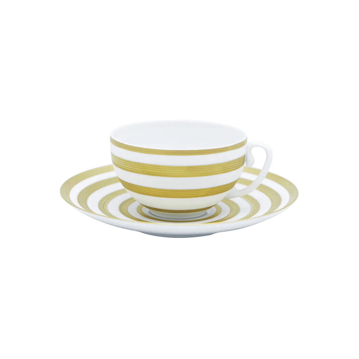 HEMISPHERE Gold stripes - Tea set (cup & saucer)